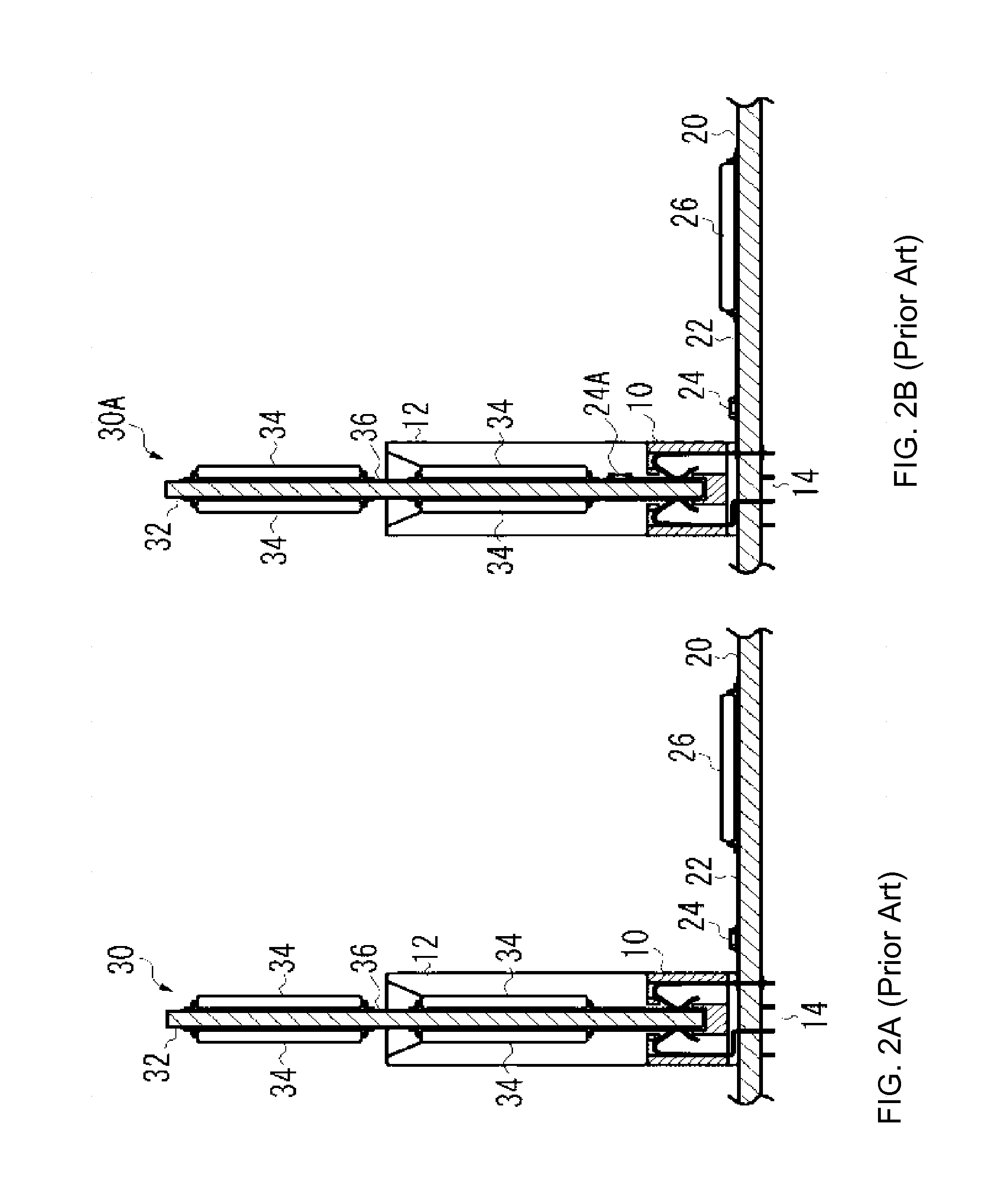 Socket with integrated damping resistor