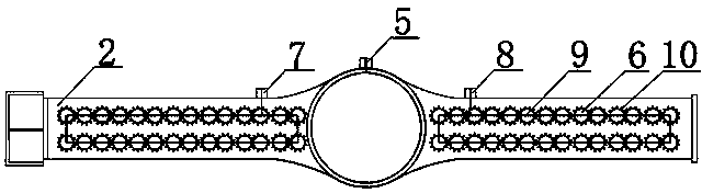 Massage watch with pulse and blood-pressure testing function and use method thereof