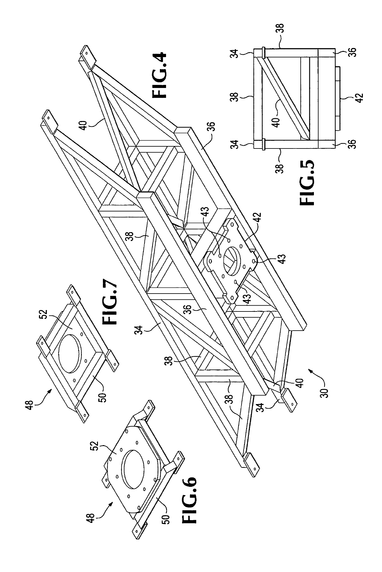 Ceiling system with integrated equipment support structure