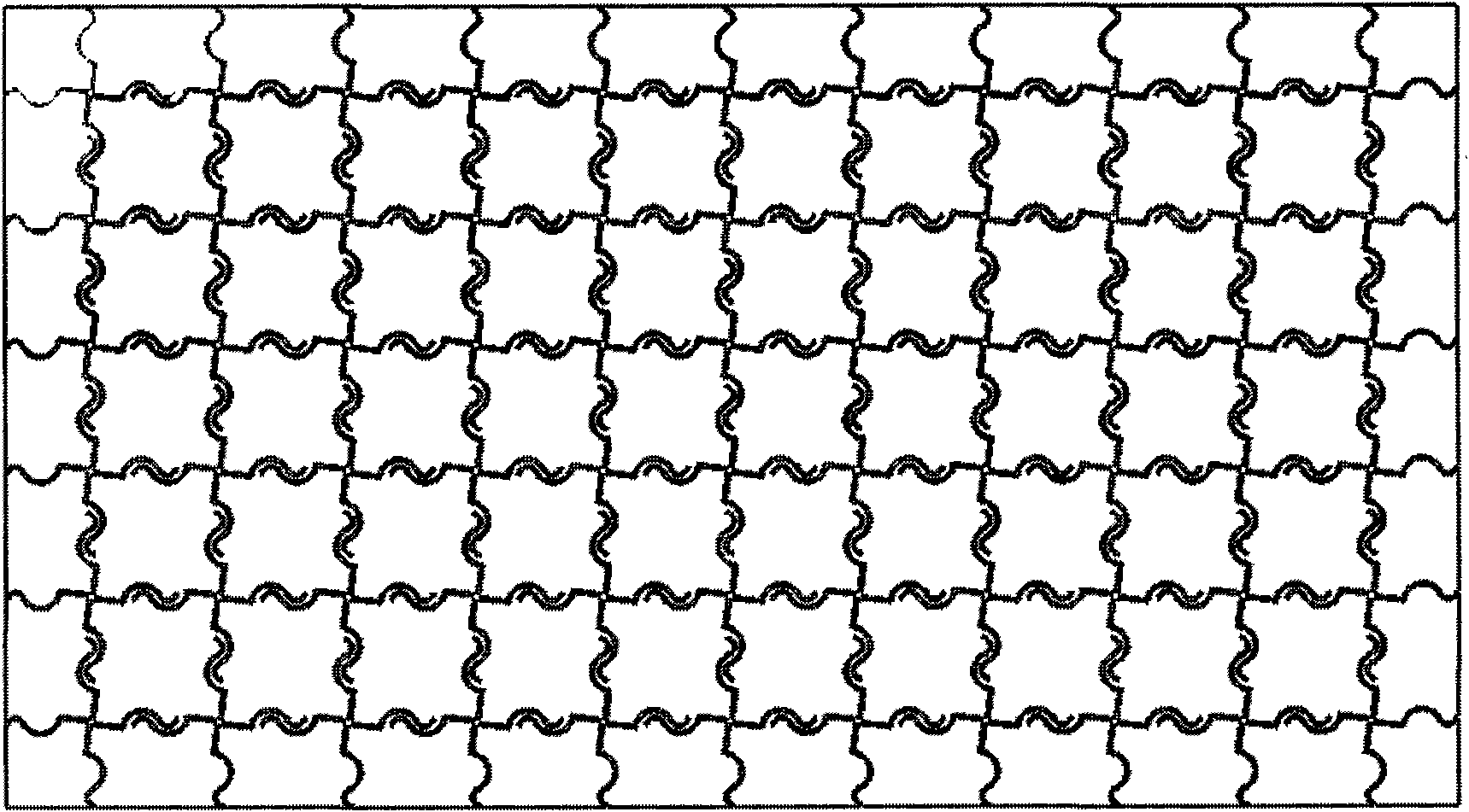 Construction method of compact electromagnetic band gap (EBG) structure for eliminating high speed circuit noise