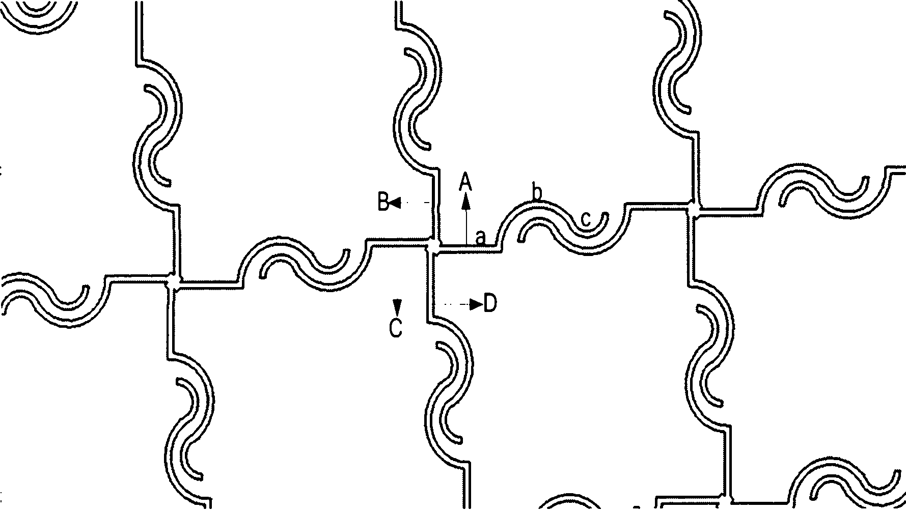 Construction method of compact electromagnetic band gap (EBG) structure for eliminating high speed circuit noise