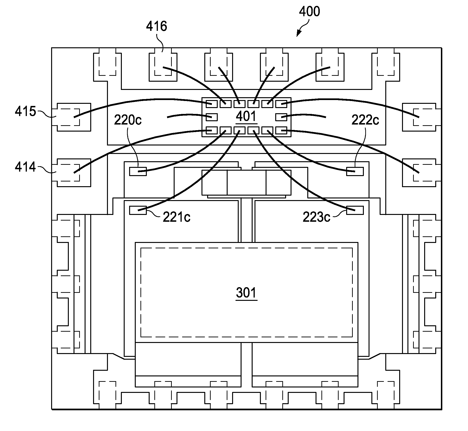 Vertically Stacked Power FETS and Synchronous Buck Converter Having Low On-Resistance