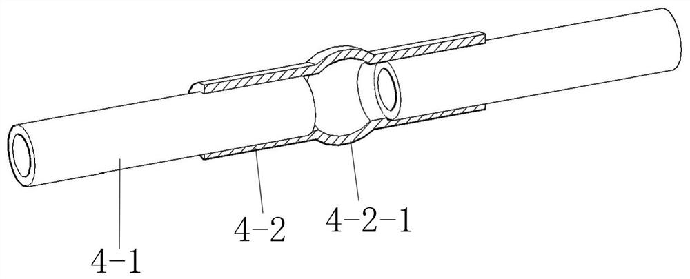 An airship support structure based on carbon fiber skeleton