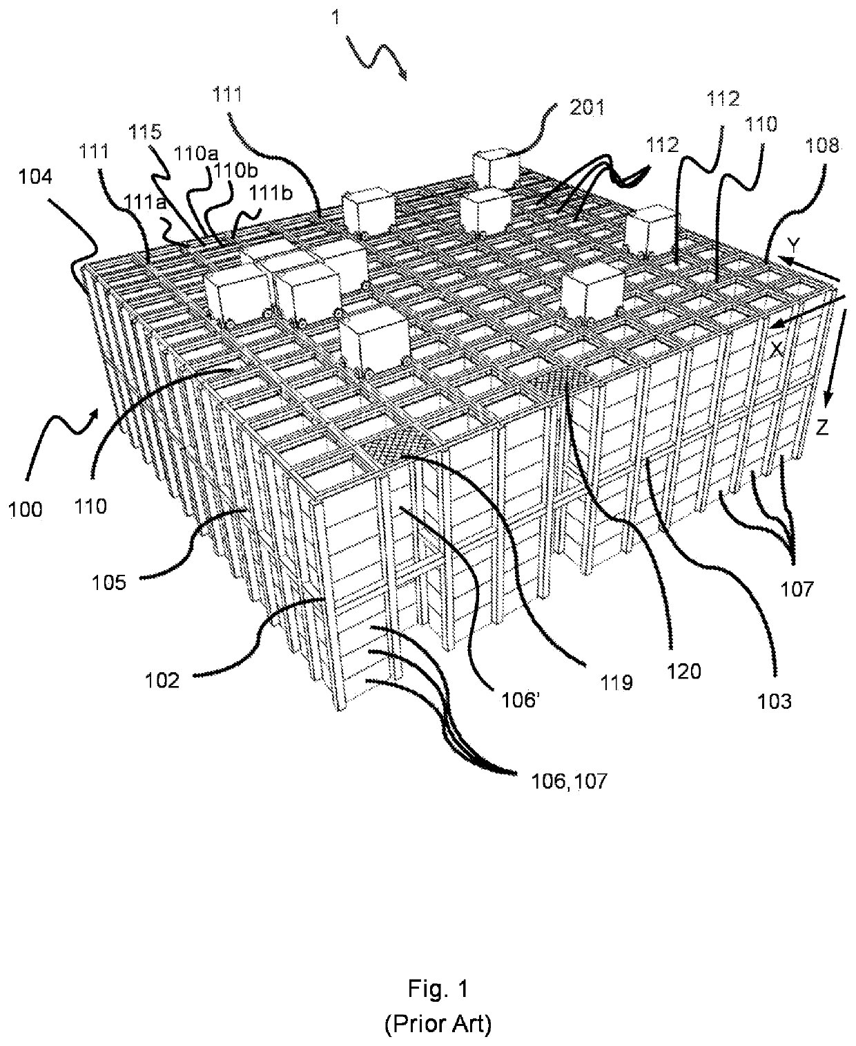 System and method for light communication in a storage system