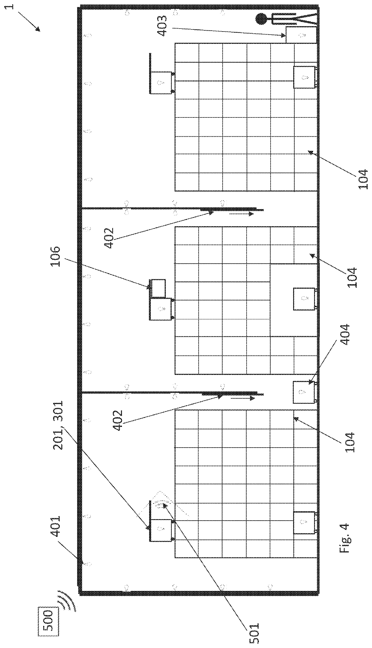 System and method for light communication in a storage system