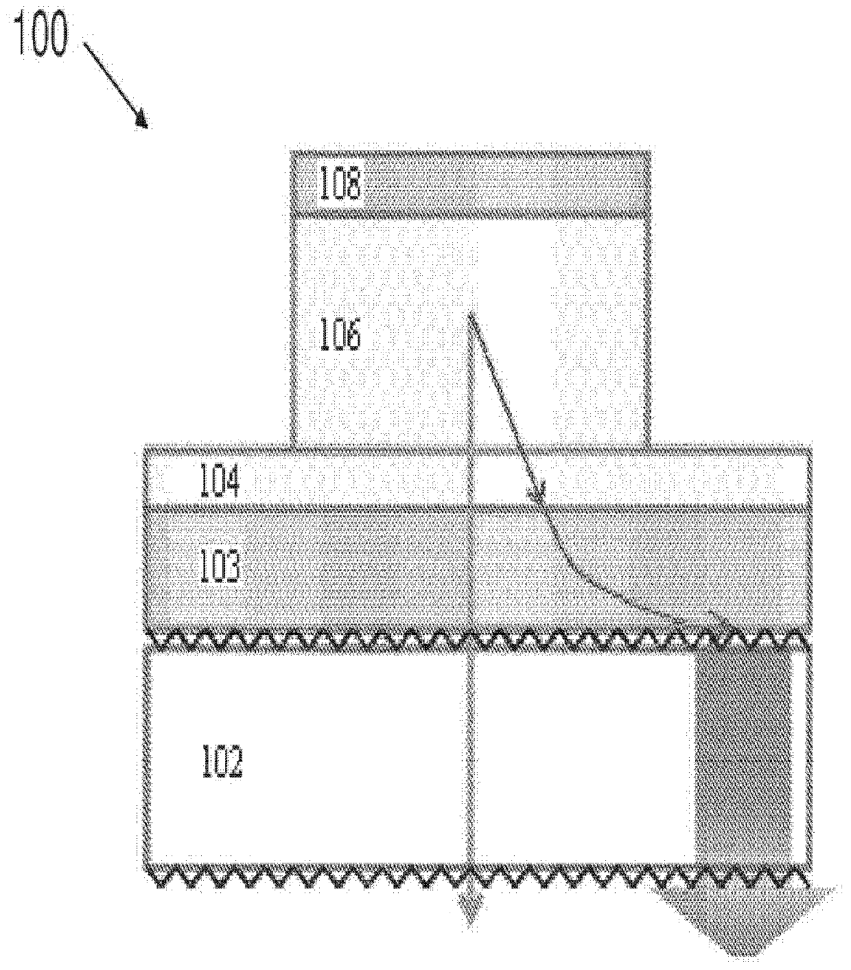 Internal optical extraction layer for OLED devices