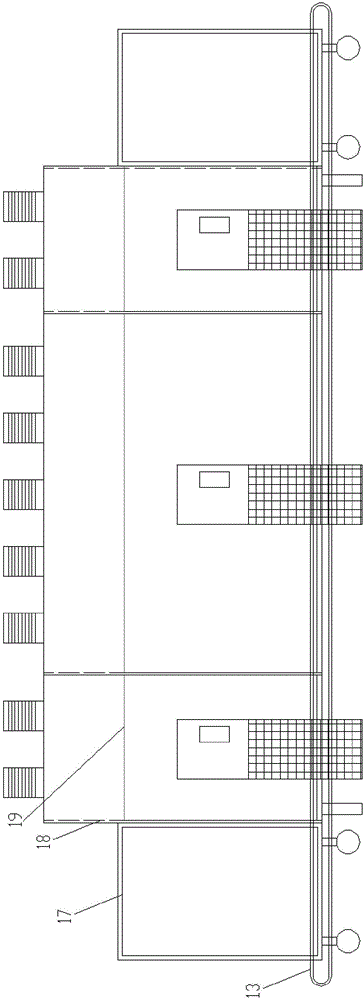 Test method based on pipelined constant temperature and humidity room