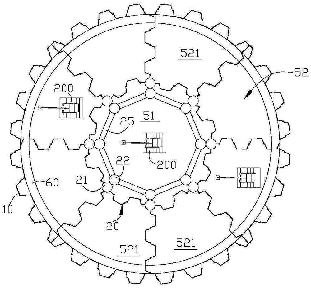 Annular underground garage and construction method thereof