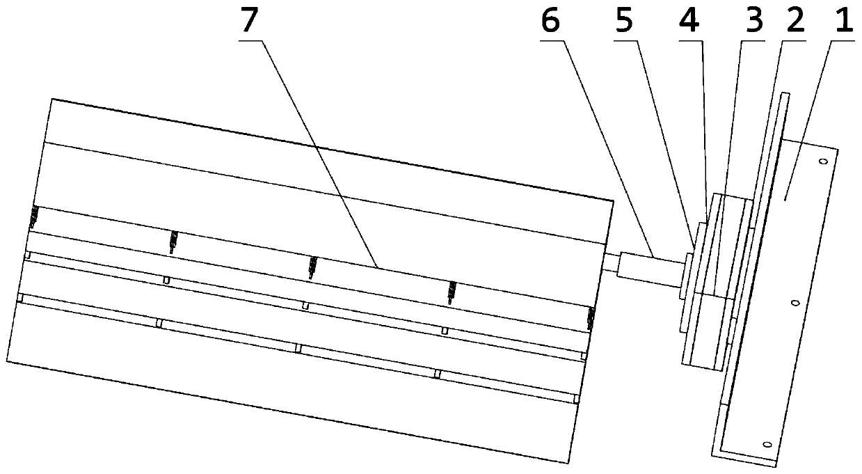 Wind tunnel testing device for deformable wing with adjustable attack angle