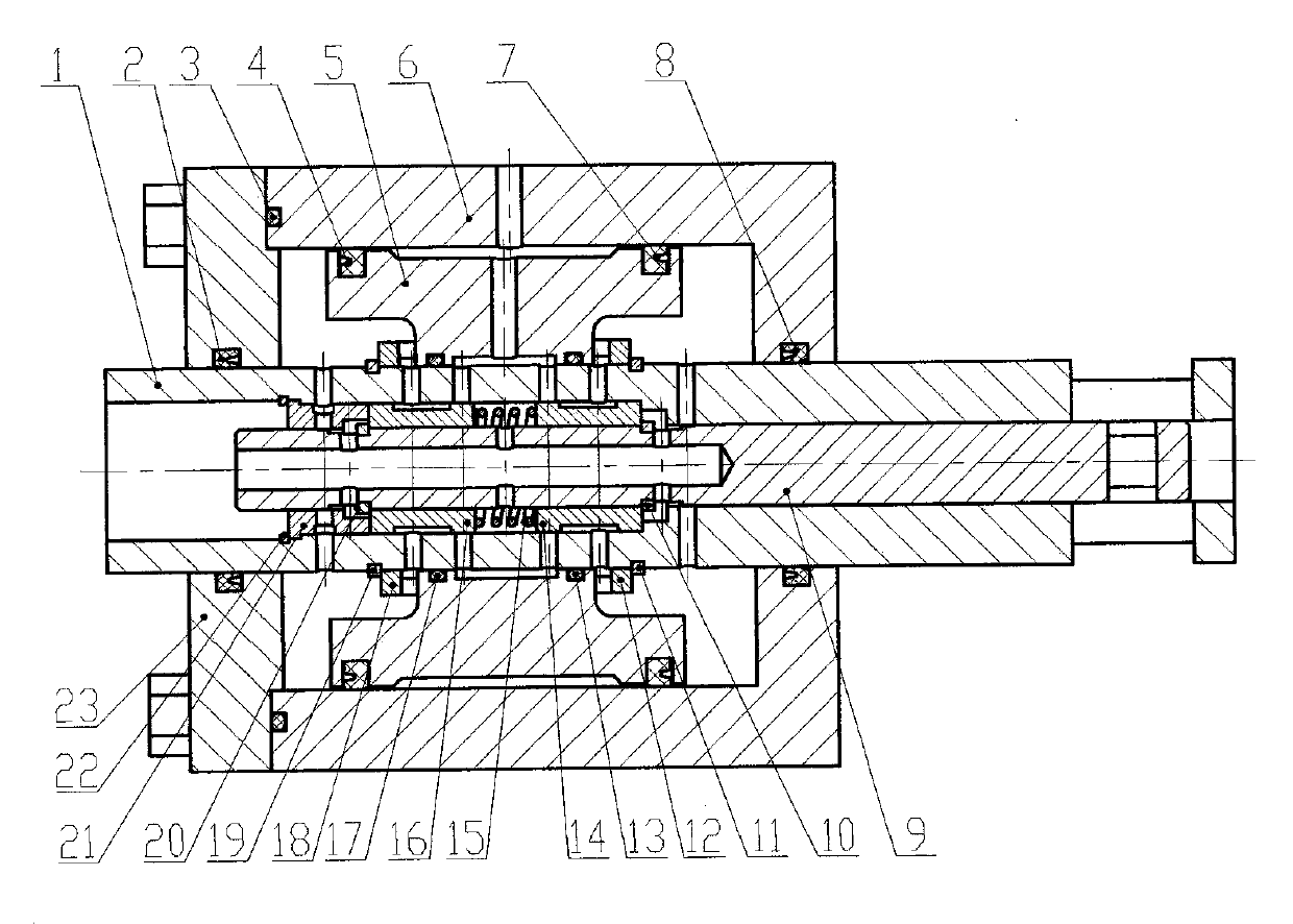 Mechanical follow-up oil cylinder assembly