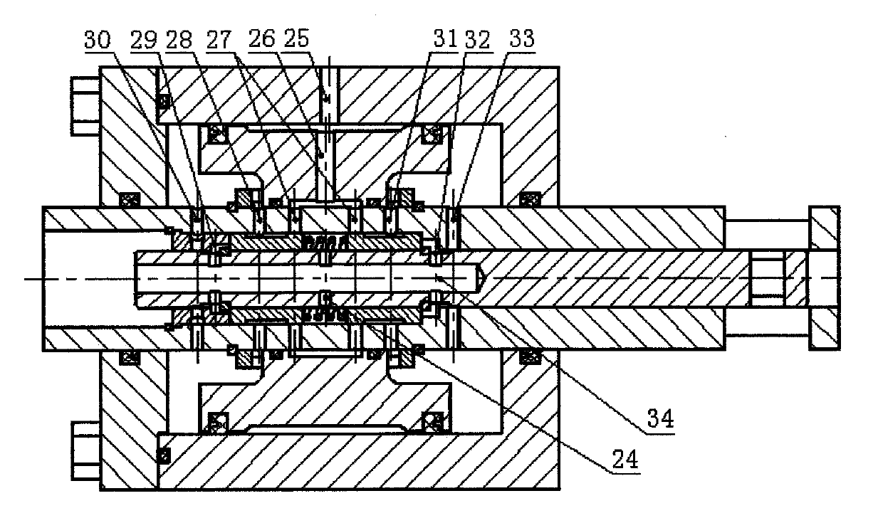 Mechanical follow-up oil cylinder assembly