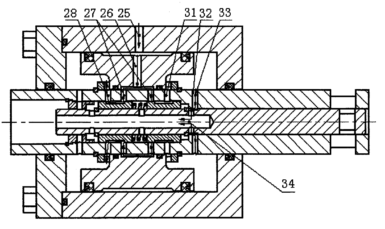 Mechanical follow-up oil cylinder assembly