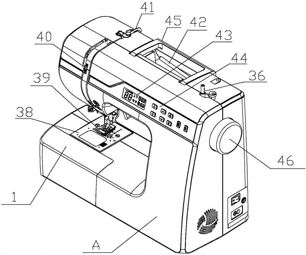 Household multifunctional computer sewing machine