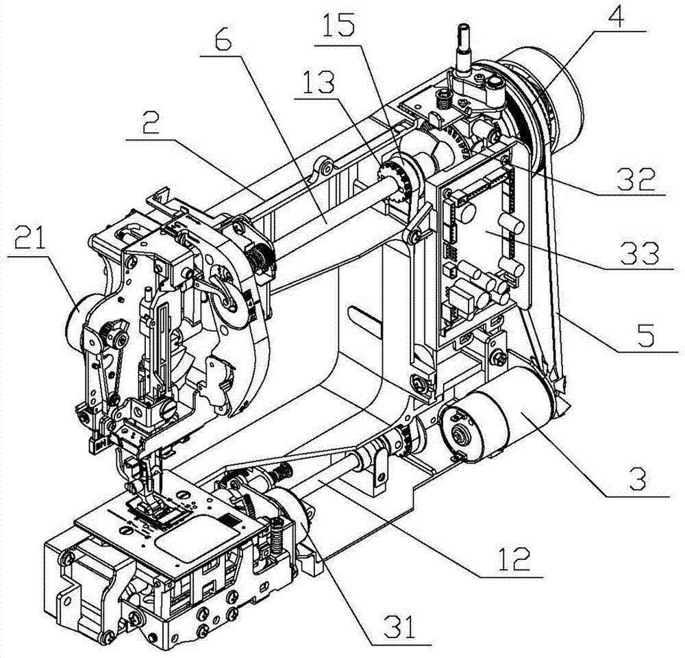 Household multifunctional computer sewing machine