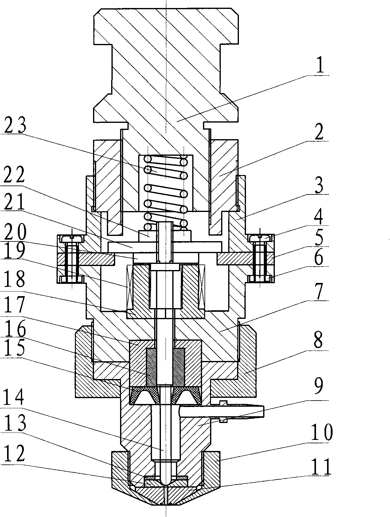 Glue solution injector driven by electromagnetic expulsive force