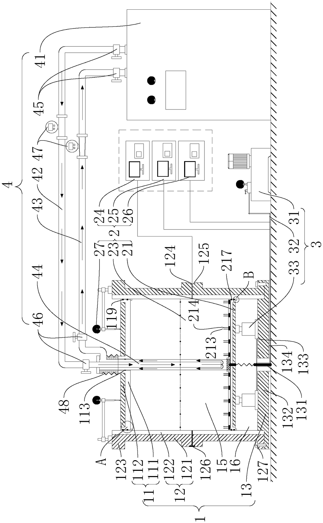 Multi-parameter dynamic acquisition artificial ground freezing experimental device and method