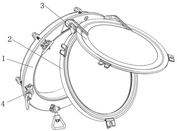 A kind of ship porthole with self-repairing function