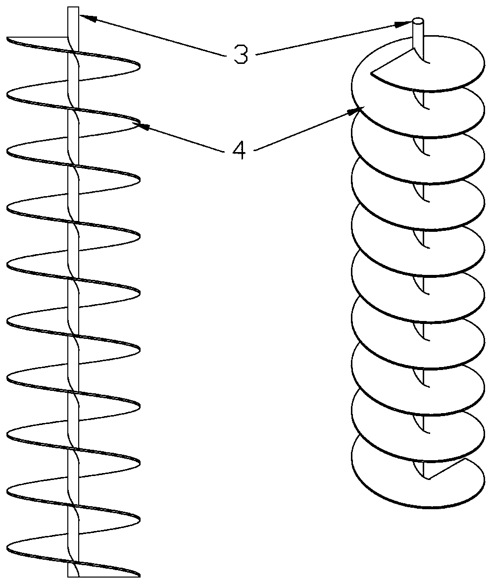 A metal hydride hydrogen storage tank with a helical structure