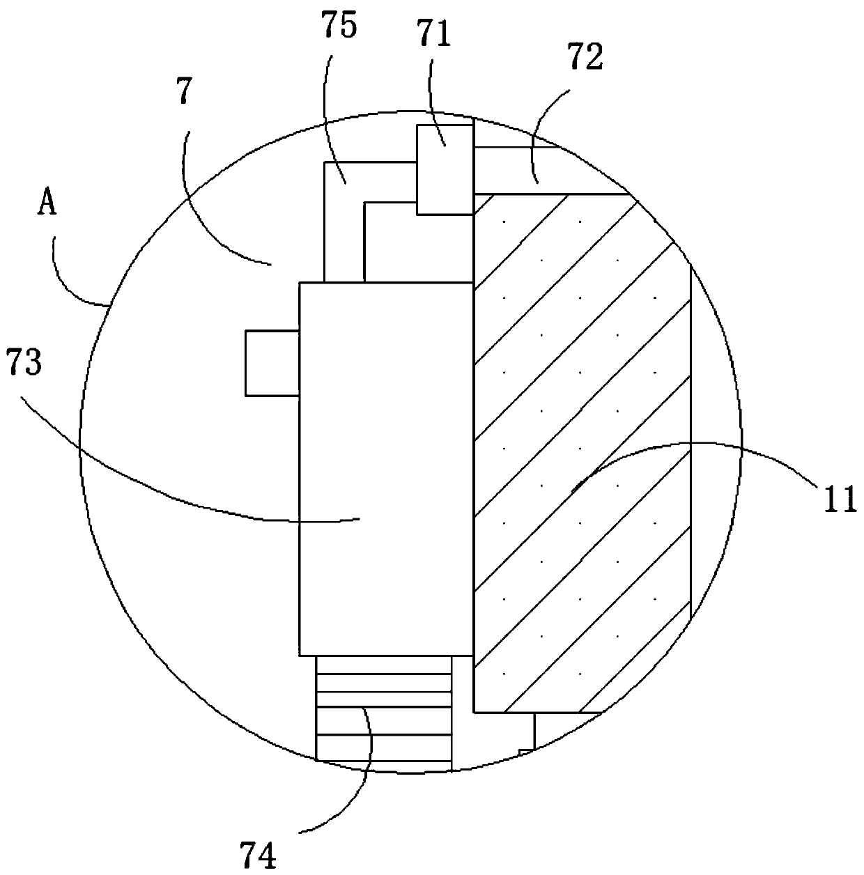 Low-energy-consumption rotation supporting device