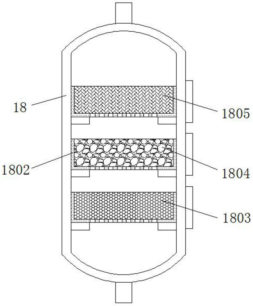 Adsorption tower for VOCs gas emission treatment