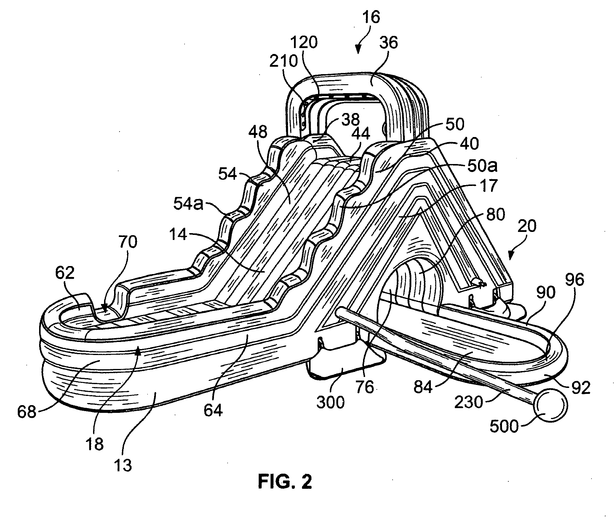 Inflatable ship-configured water toy and method