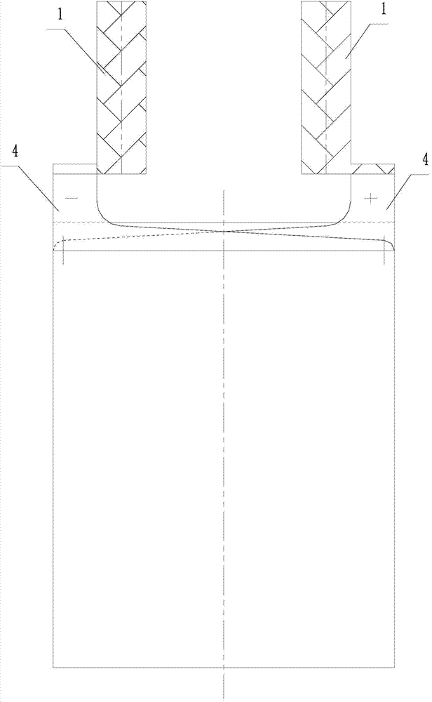 Lead-acid cell bus-bar pole and method for performing pole group welding of cell by using the same