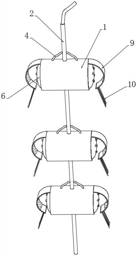 Fixed-point type soil deep nutrient conveyor