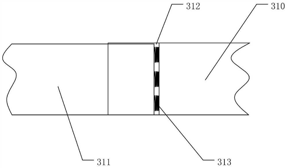 Rapid sealing and reinforcing device for road expansion joint