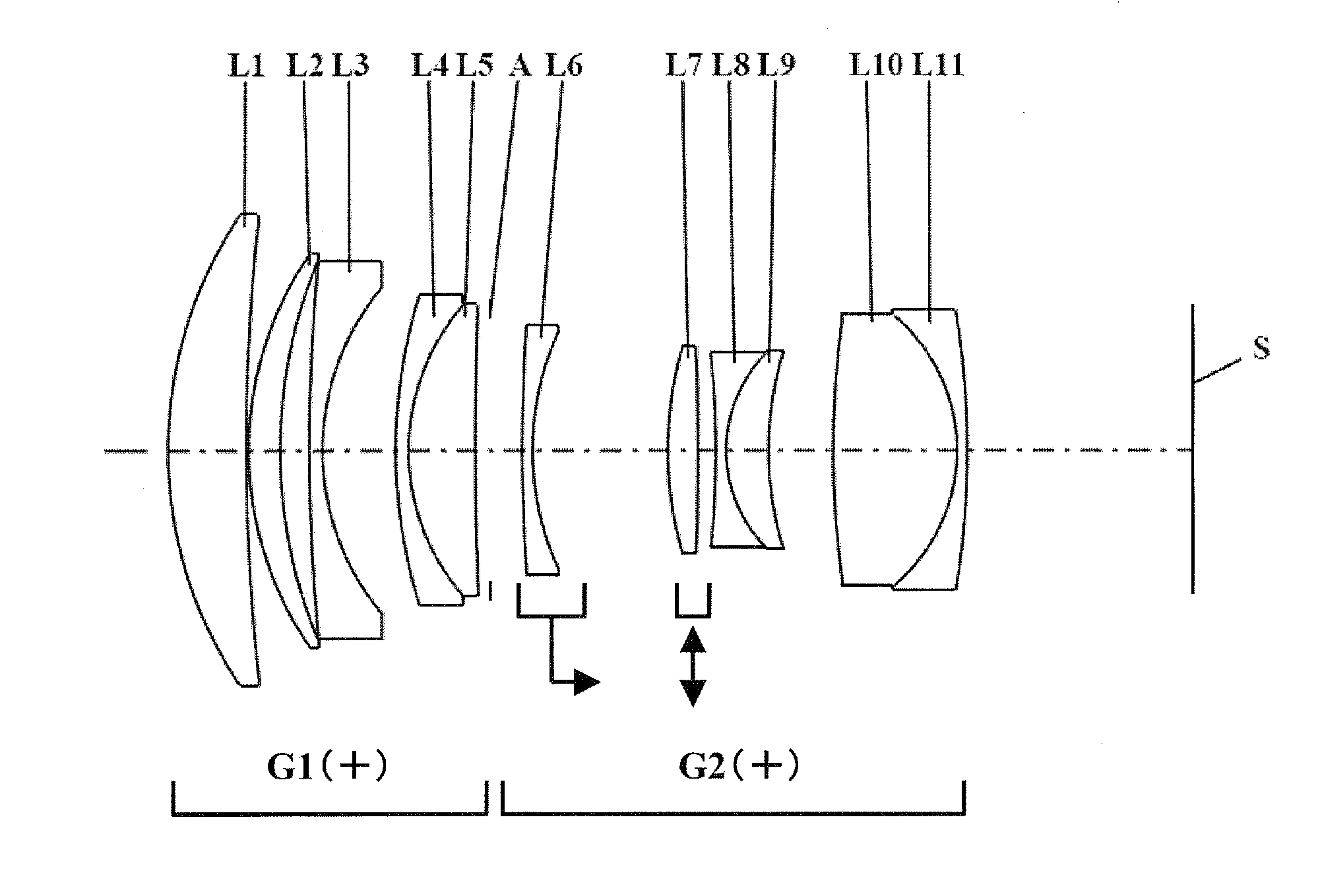 Inner focus lens, interchangeable lens device and camera system