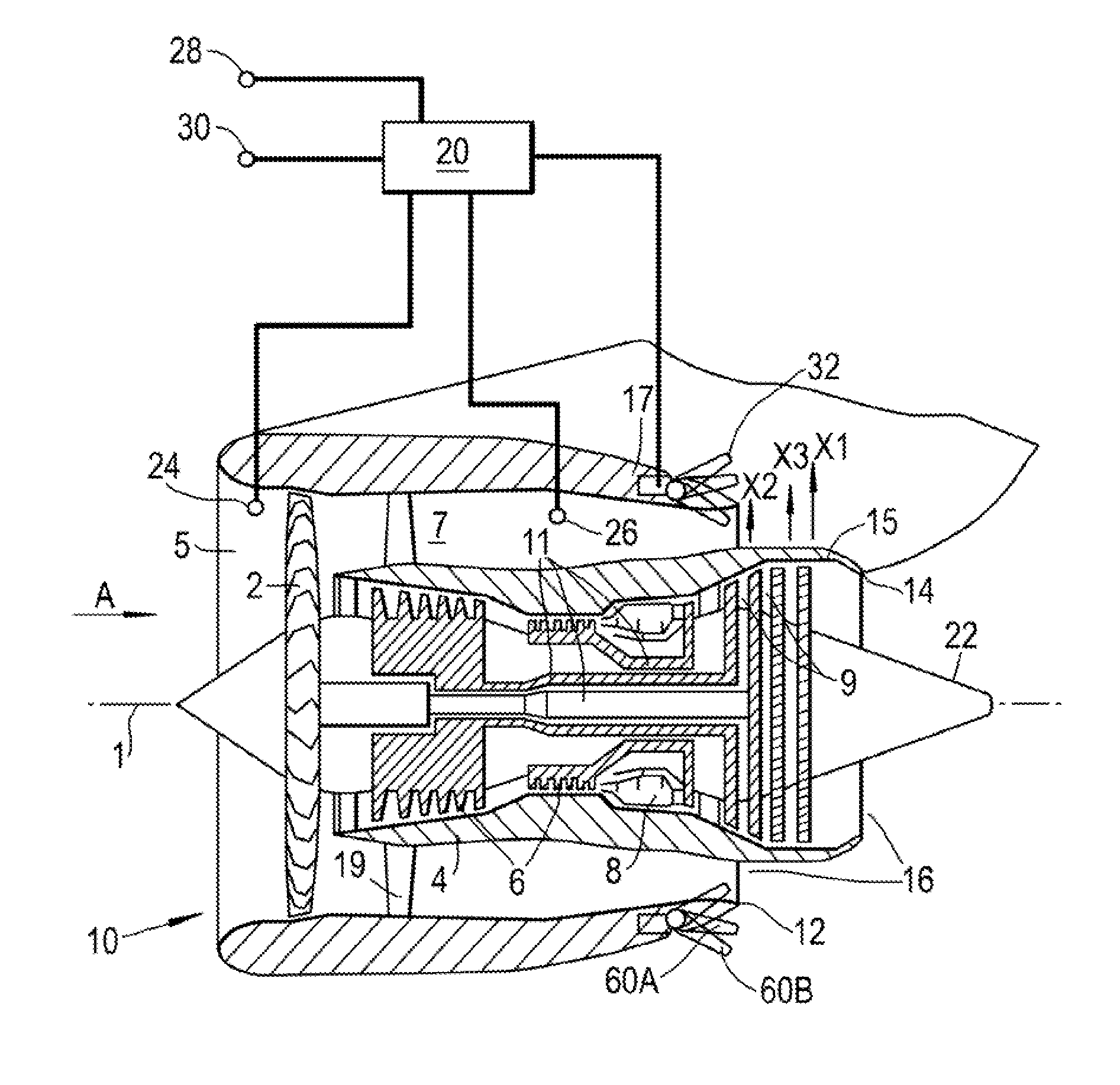 Aircraft vapour trail control system