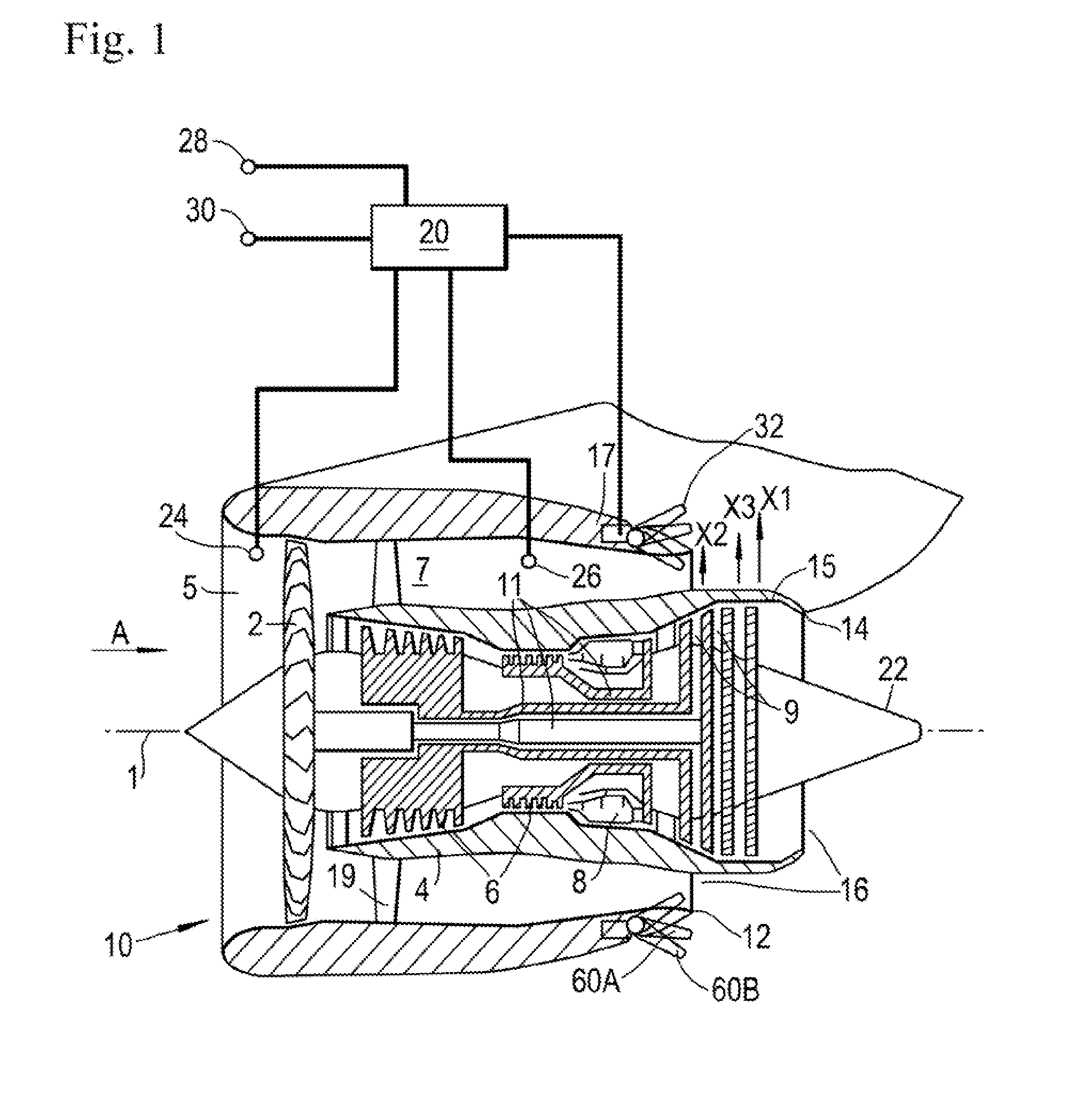 Aircraft vapour trail control system