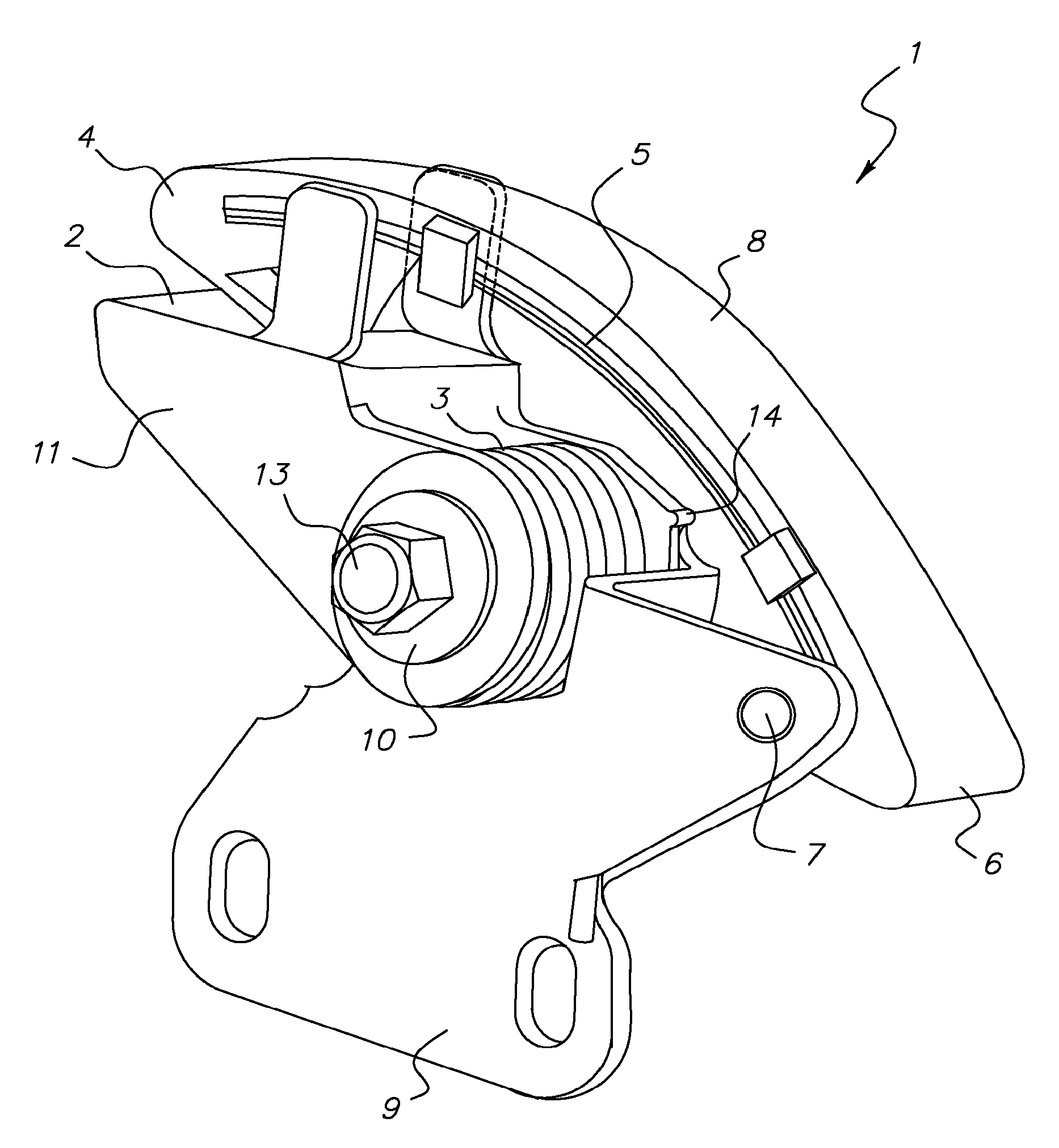 Series spring blade tensioner