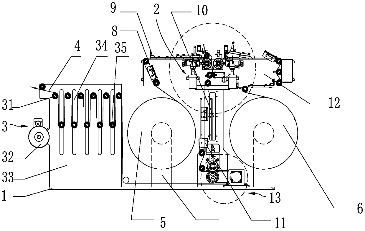 Strip automatic assembly device for packing machine and assembly method thereof