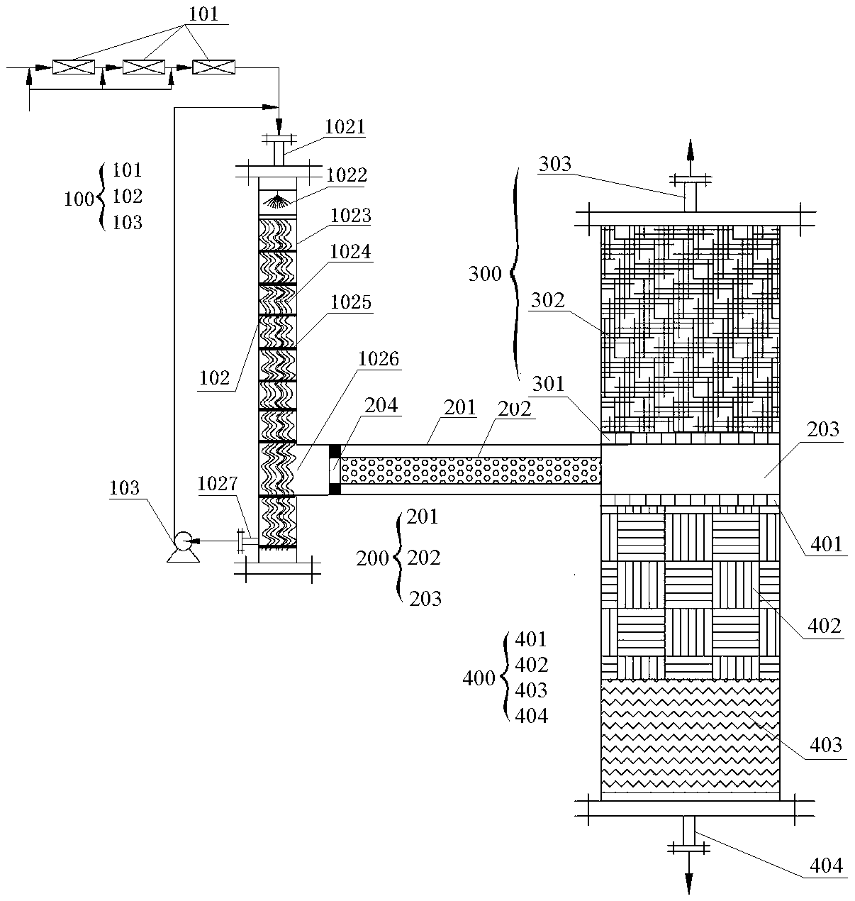 Process system and process method for washing desalination and oil-water separation