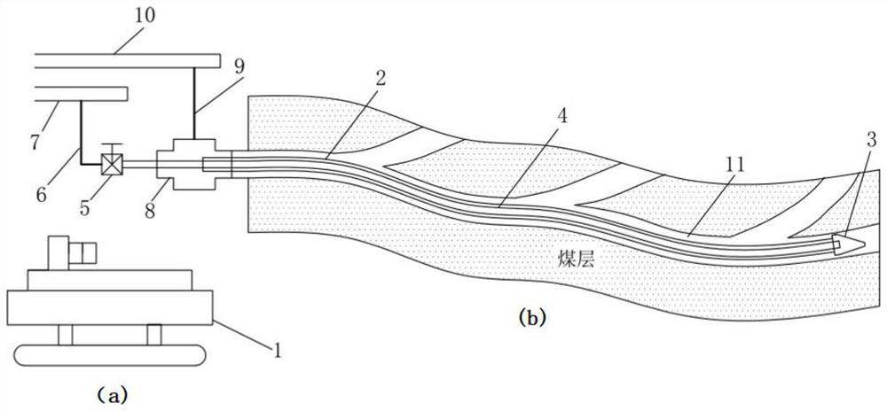 Equipment and method for long-distance screen pipe completion of directional drilling for underground gas drainage in coal mines