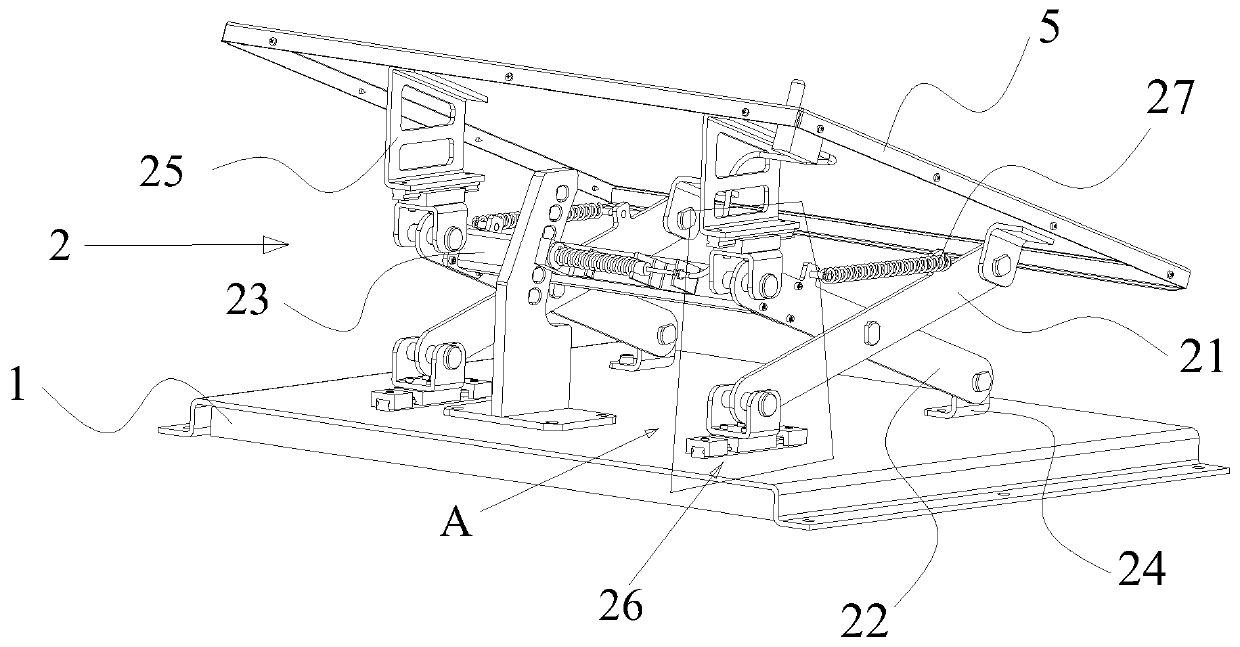 Pedal lifting adjustment device