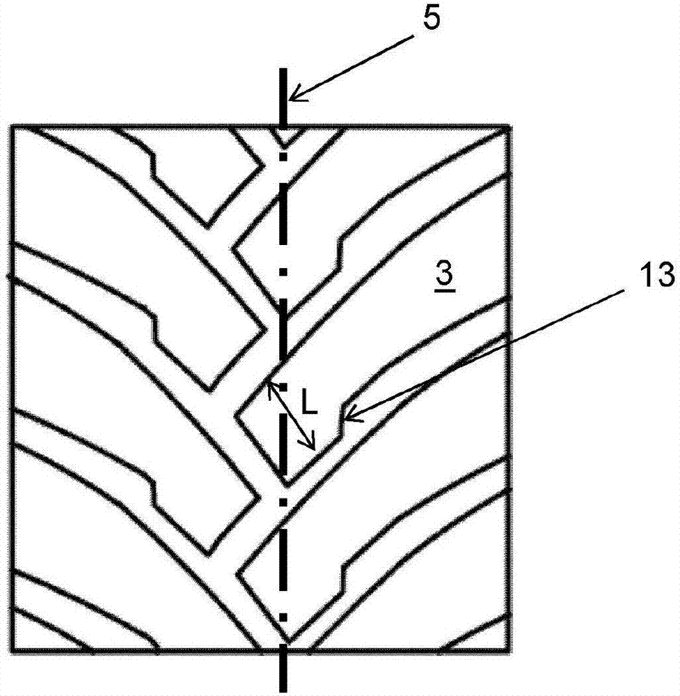 Treads including directional tread patterns