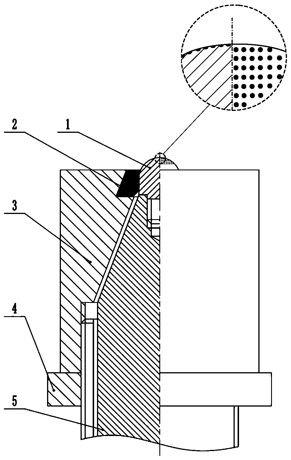 Self-lubricating-type ultrasonic rolling device with micro-array structure on tool head