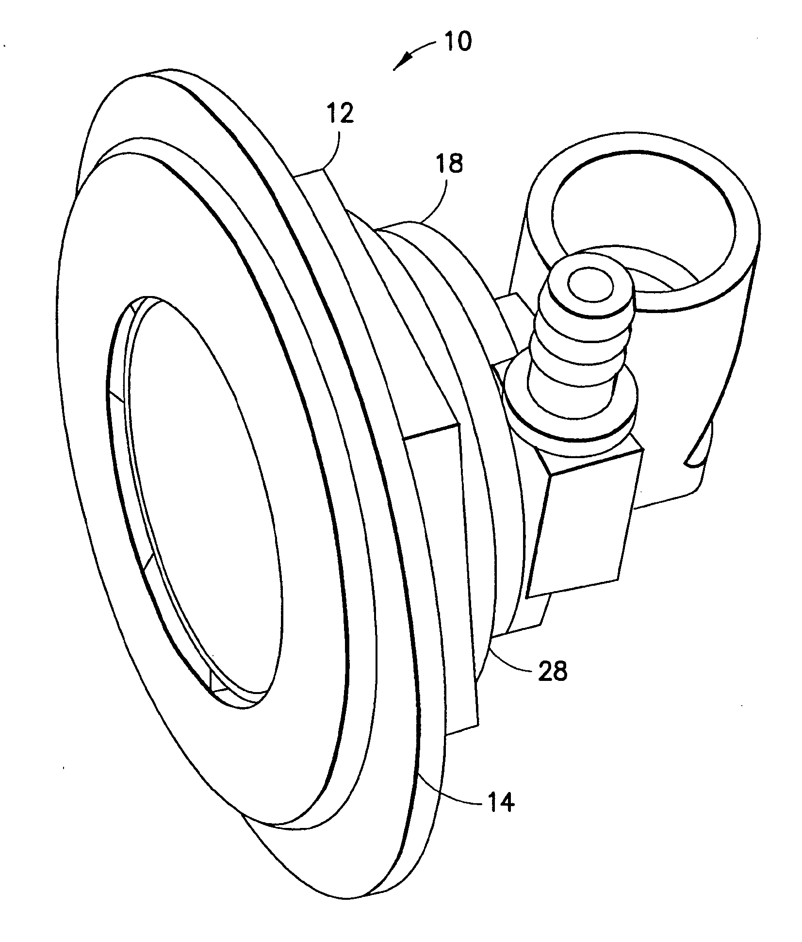 Flange fitting for bathtubs and spas