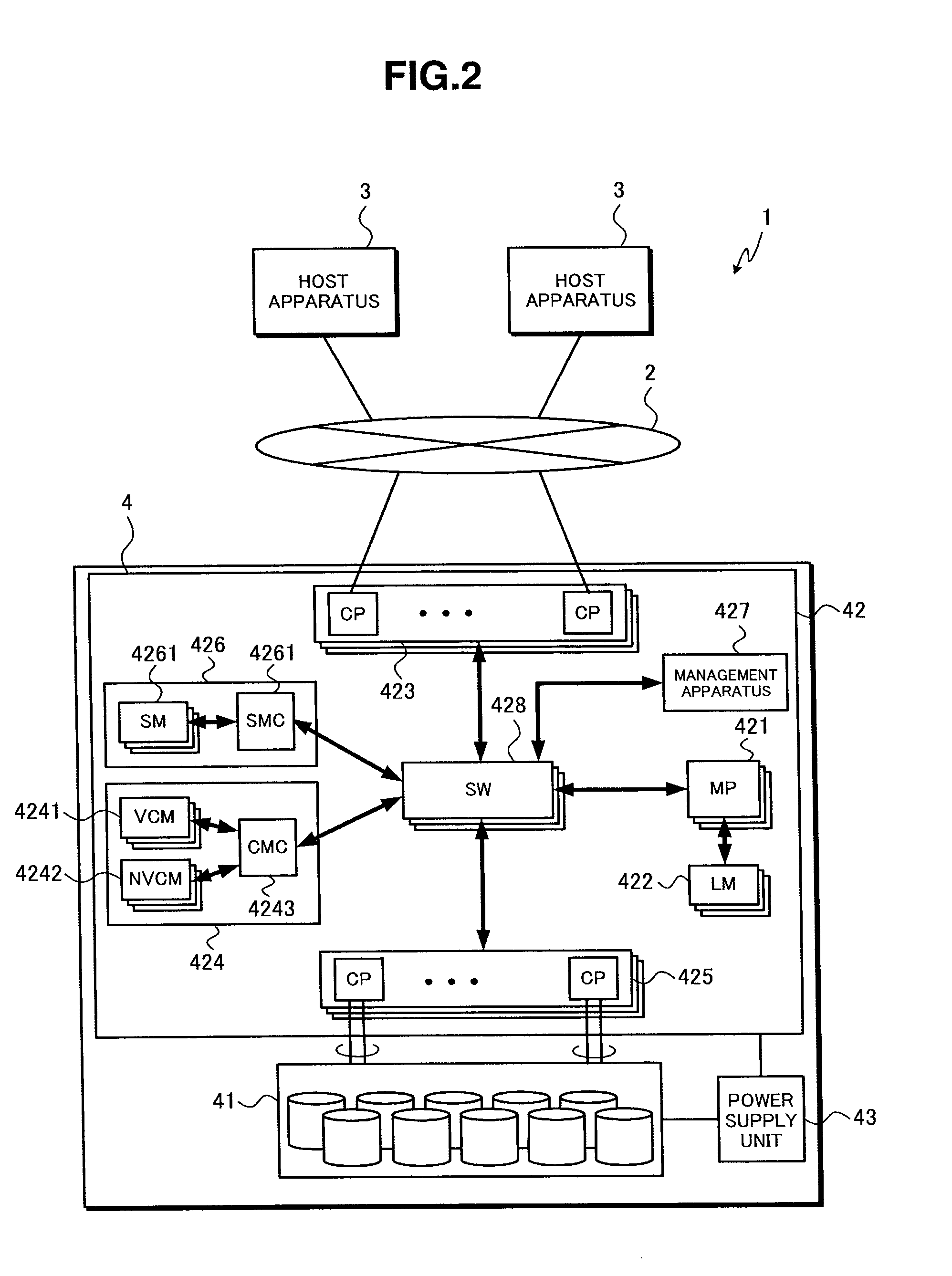 Storage apparatus and data management method in the storage apparatus