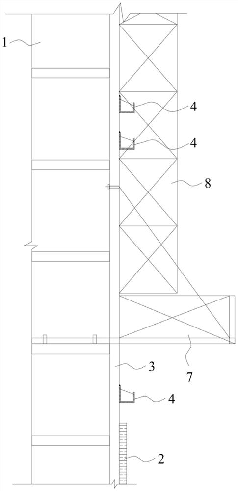 A water-cutting component and its construction method