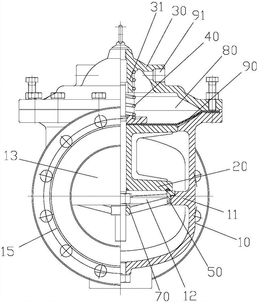 Hydraulic control valve with opening pressure hydraulically controlled