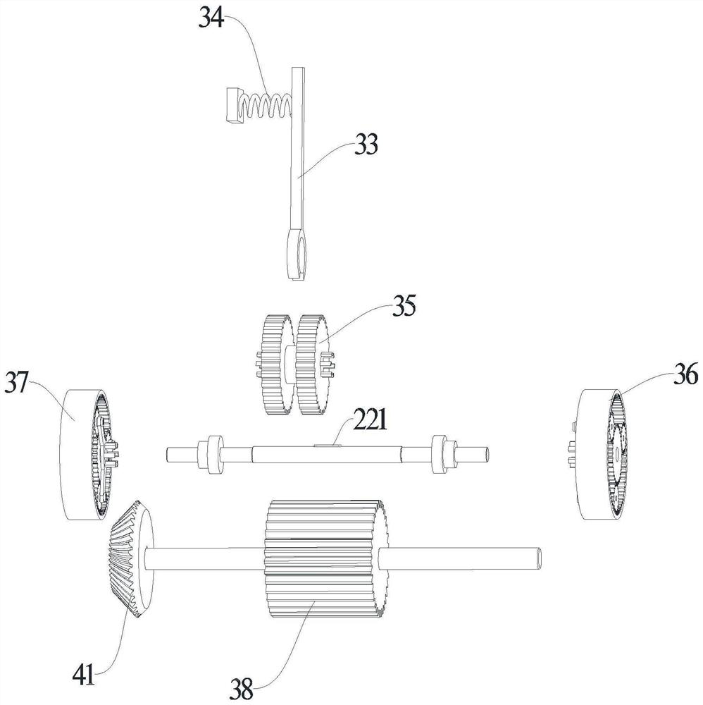 Intelligent gate with planetary reducer