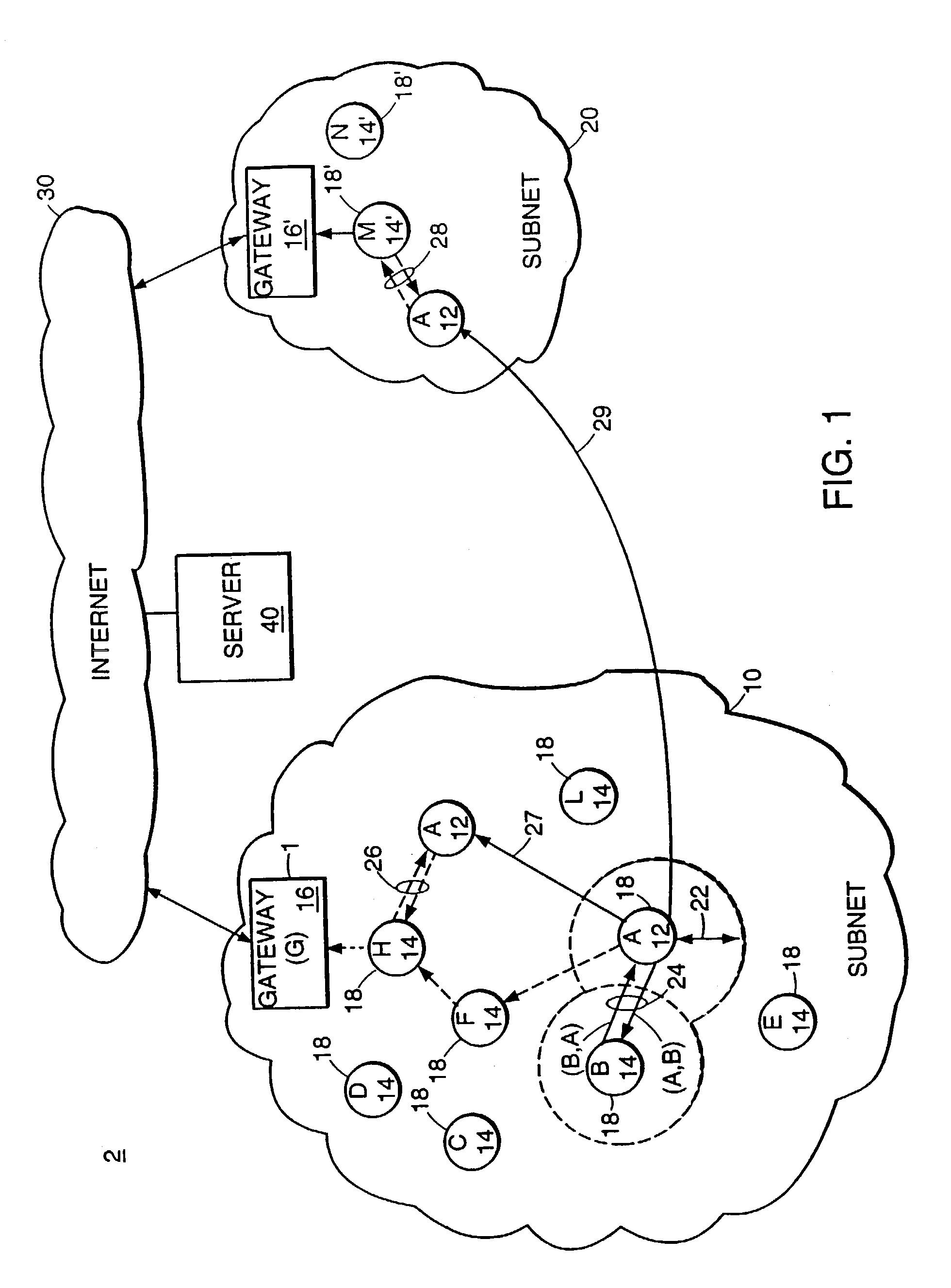 Method and apparatus for disseminating topology information and for discovering new neighboring nodes