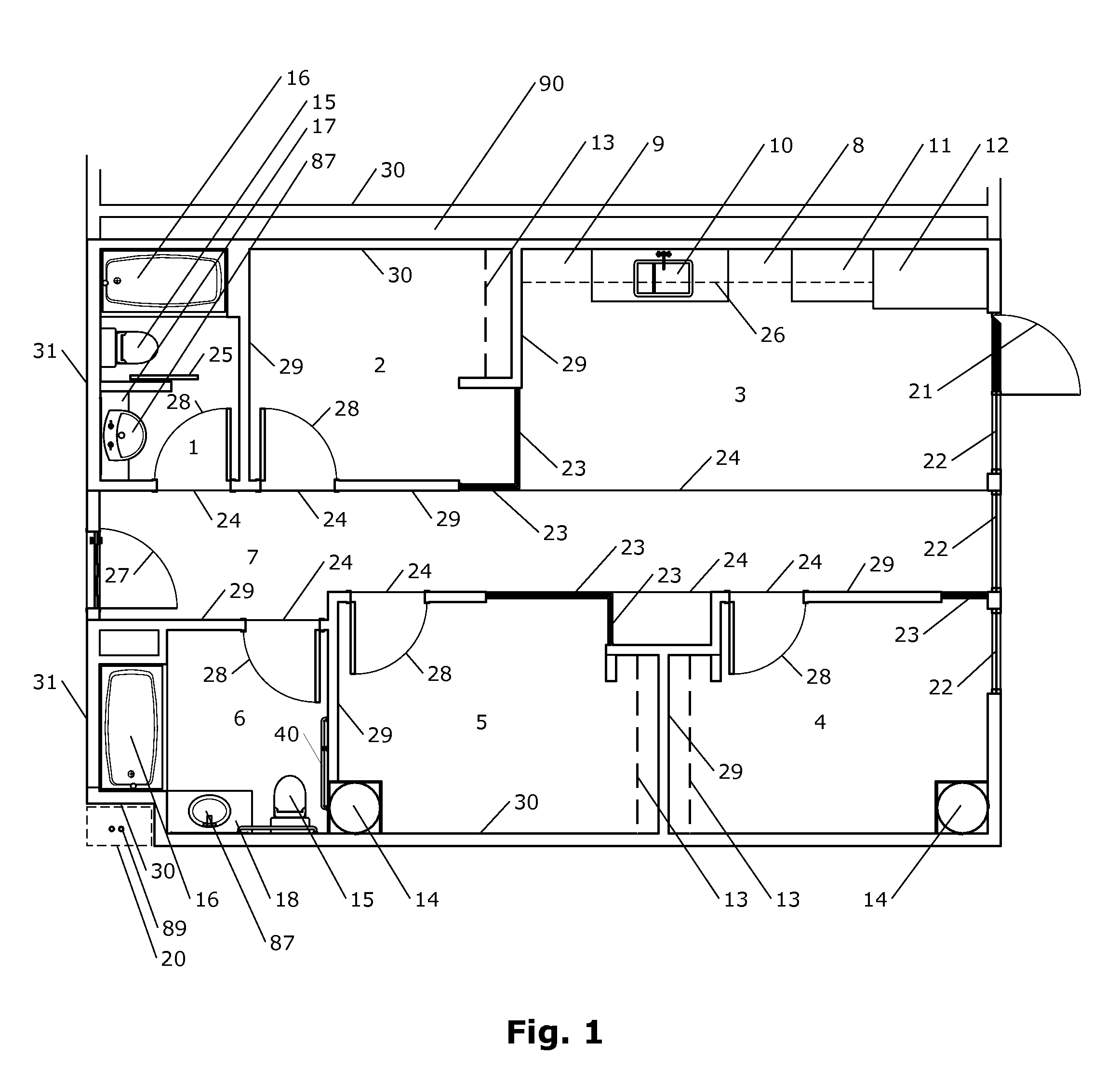 Non-Bearing Modular Construction System