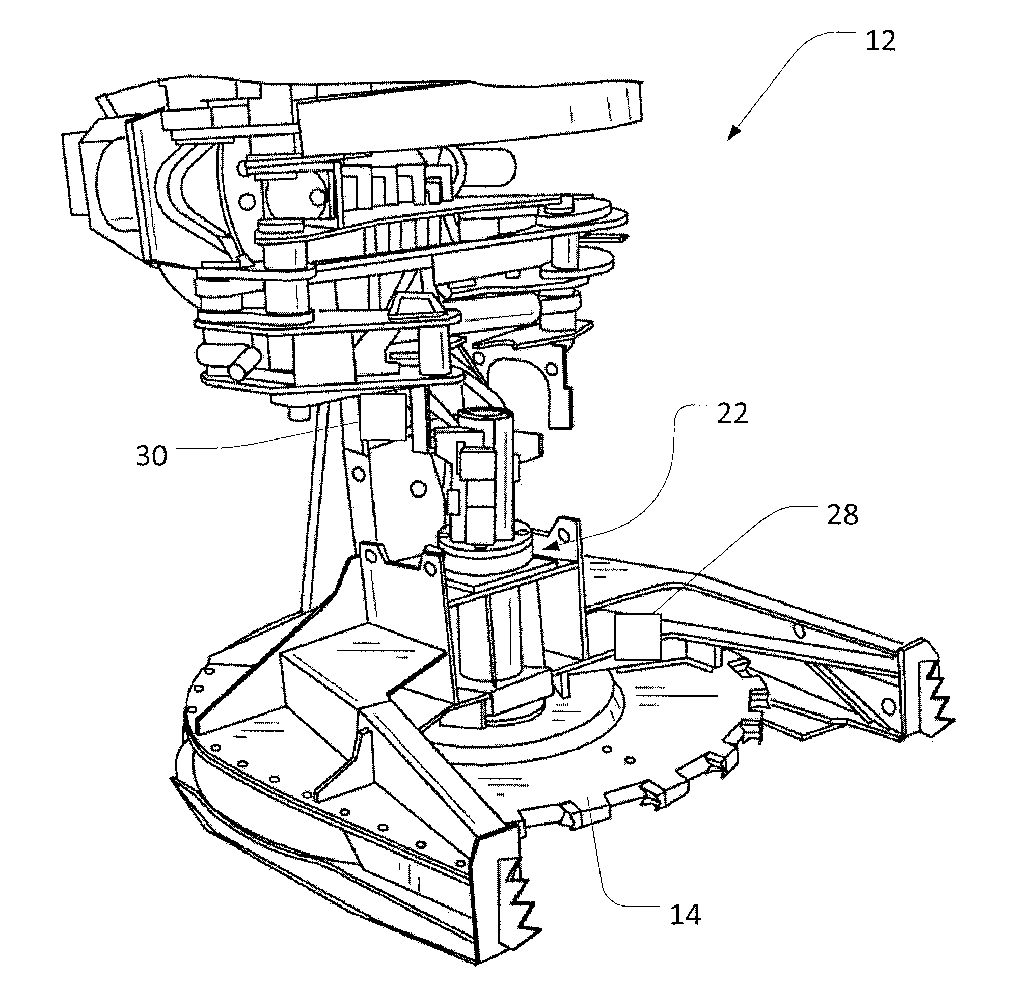 Felling saw recovery control