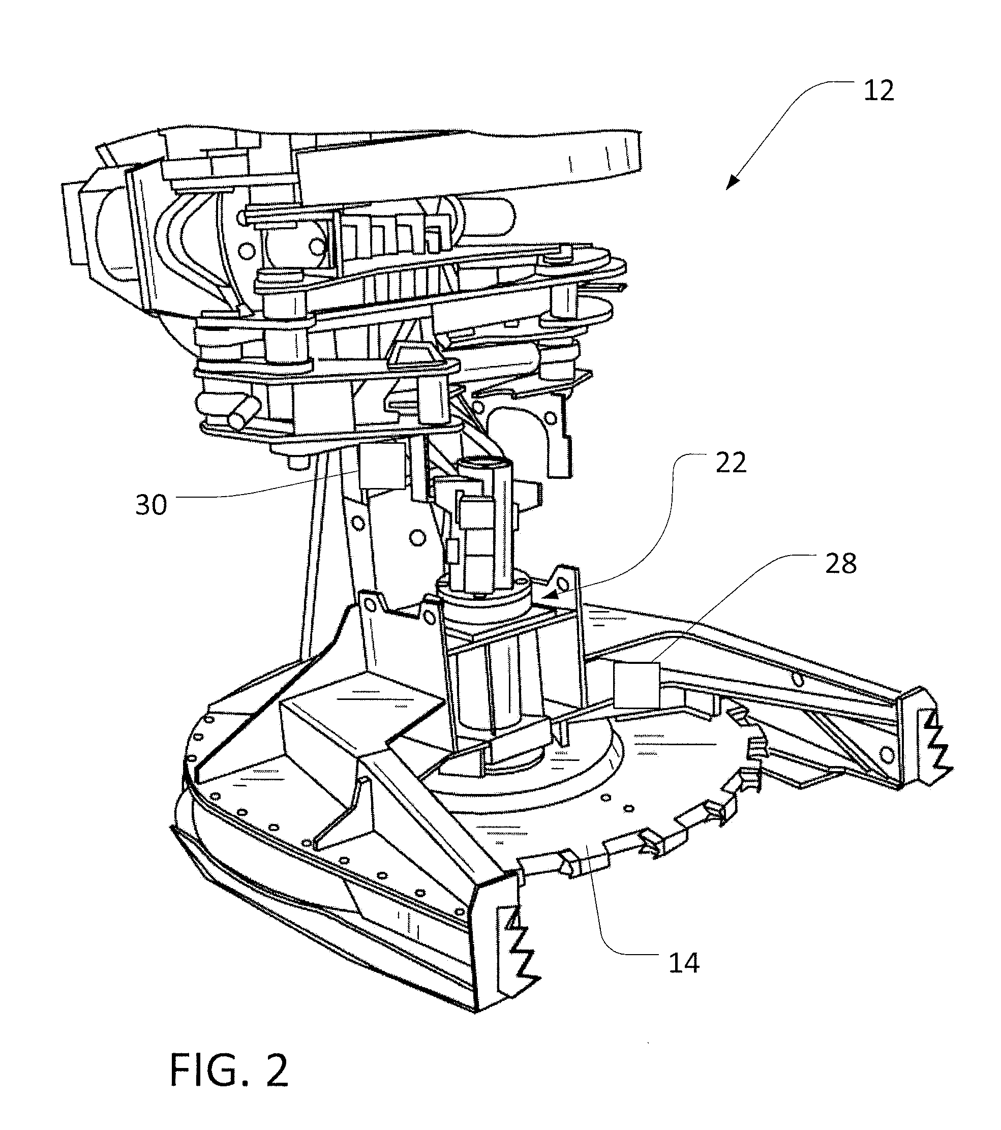 Felling saw recovery control