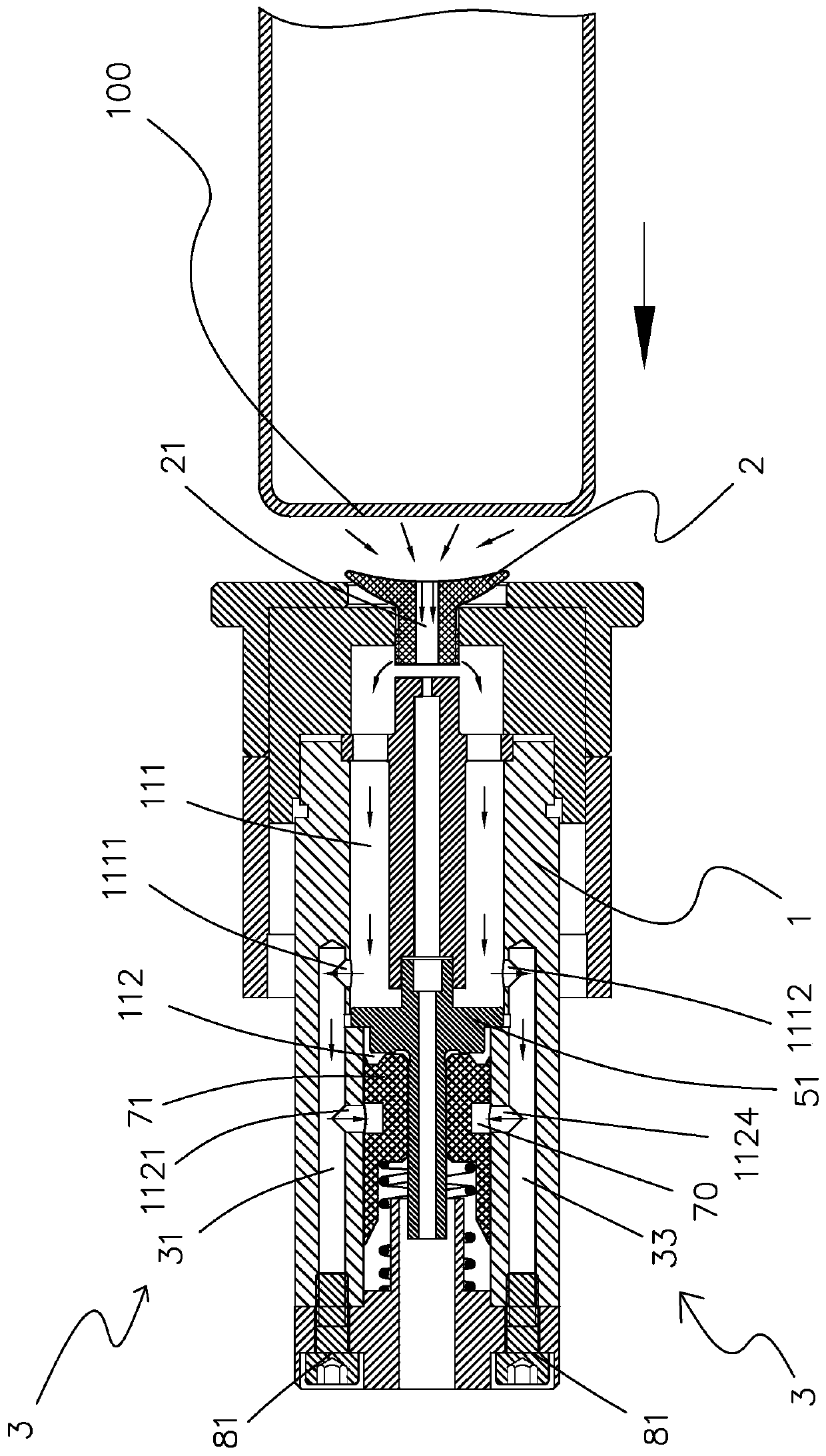 Bottle grabbing device and control method thereof