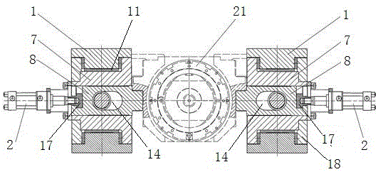 Modularized transverse moving device