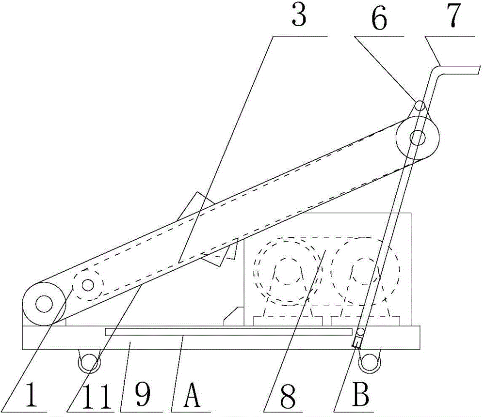 Foldable movable small crane with detachable independent supporting rod for supporting work